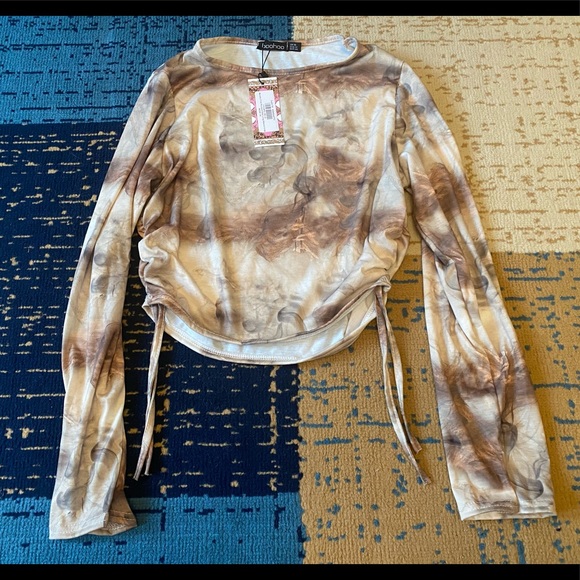 Marble-Print Long-Sleeve! - Picture 2 of 2